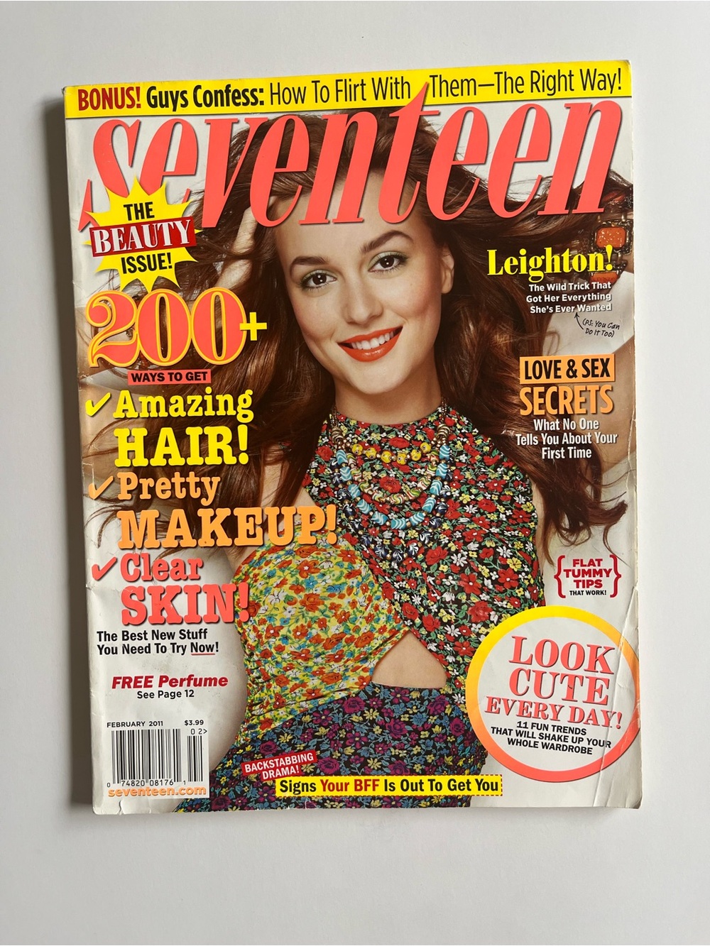 Seventeen Magazine February 2011 - Featuring Leighton Meester